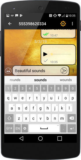 Messenger Voice recording